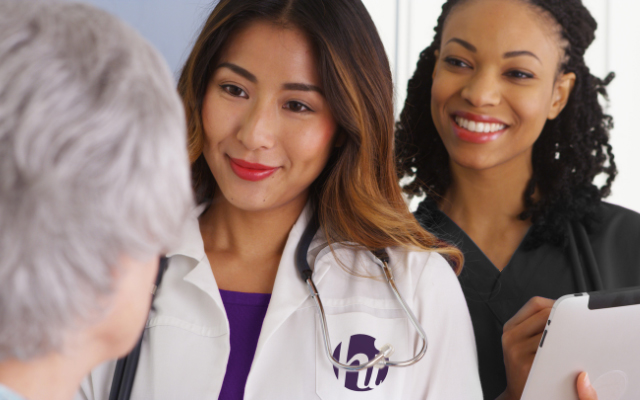 Instructor Walking Student Through Vitals Intake
